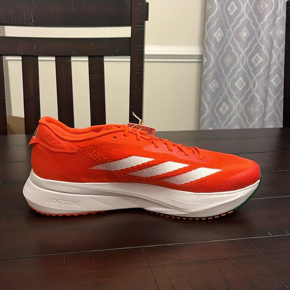 Adidas Adizero SL2 Miami Hurricanes Shoes Sneakers new JQ0240 Men’s Size 12